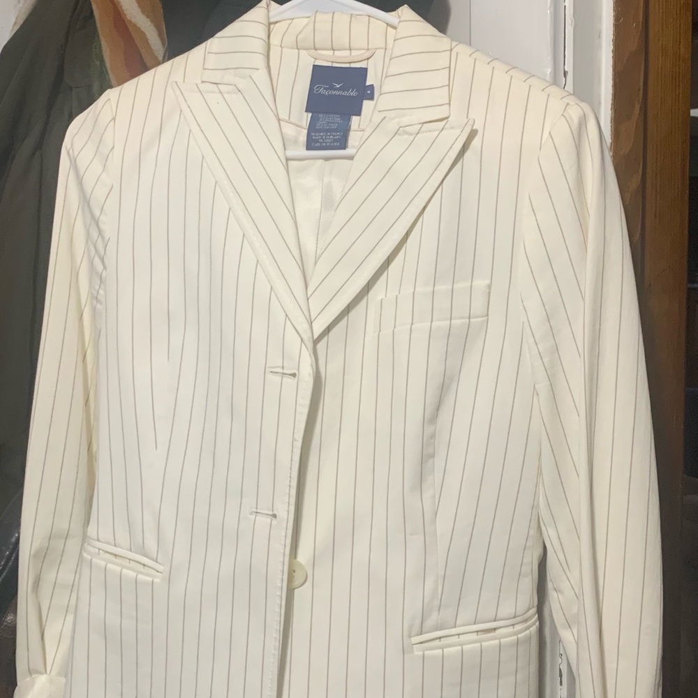 Façonnable pinstripe blazer sz 4